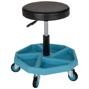 HAZET 195N-4 Swivel <b>Stool</b> with Square Tube Frame <b>Adjustable</b> Seat <b>Height</b> 430-550 mm for Tool Storage - Product Image 2
