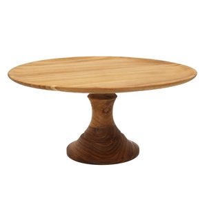 Latest Design Wooden 1 Tier <b>Cake</b> Stand Handcrafted Dessert Cupcake Tray <b>Cake</b> <b>Server</b> for Table Use. - Product Image 1