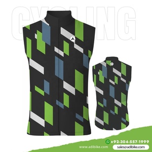 Jersey de Ciclismo Personalizado Sublimado Ecológico sin Mangas, Tejido Transpirable que Absorbe la Humedad, Resistente al Viento, Talla Grande - Product Image 4