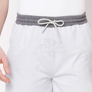 Pantalones cortos informales de patrón sólido para hombre al por mayor, cómodos, cintura elástica, lona, 100% algodón, ligeros, a la venta en línea - Product Image 6