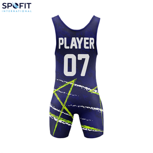 Combinaison de lutte personnalisée pour homme avec fermeture à sangle réglable, logo personnalisé de haute qualité, vêtements de sport, combinaisons de musculation - Product Image 6