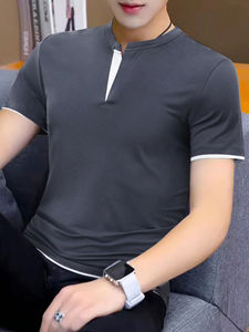 Camiseta en blanco al por mayor personalizada 100% algodón camiseta Impresión logotipo para hombre 2024 - Product Image 3