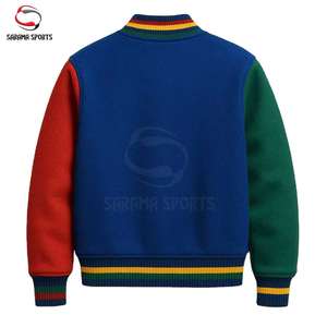 Chaqueta de Béisbol Varsity de Alta Calidad para Hombre, Chaqueta de Invierno con un Solo Botón, Forro Polar, Tallas Grandes - Product Image 3