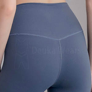 Servicio OEM/ODM, conjunto de yoga con cintura elástica para entrenamiento físico, hecho a medida con tela de poliéster, ropa de gimnasio para mujer. - Product Image 5