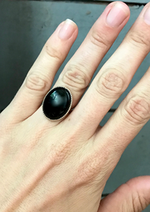 925 Sterling Silver Black Onyx <b>Ring</b> Handmade Natural Gemstone <b>Crystal</b> Women's Jewelry Custom Size for Anniversary Party Oval Cut - Product Image 2