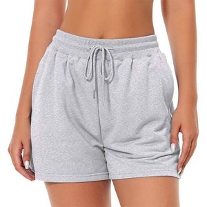 Short en coton personnalisé pour femmes, entraînement de fitness d'été, ceinture élastique, course et sport, athlétisme, short pour femmes - Product Image 4