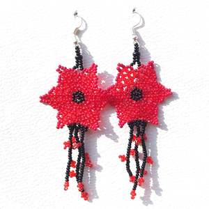 Collares de mujer hechos a mano de moda hermosa flor Rosa diseñador pequeñas semillas cuentas para bodas y compromisos - Product Image 5