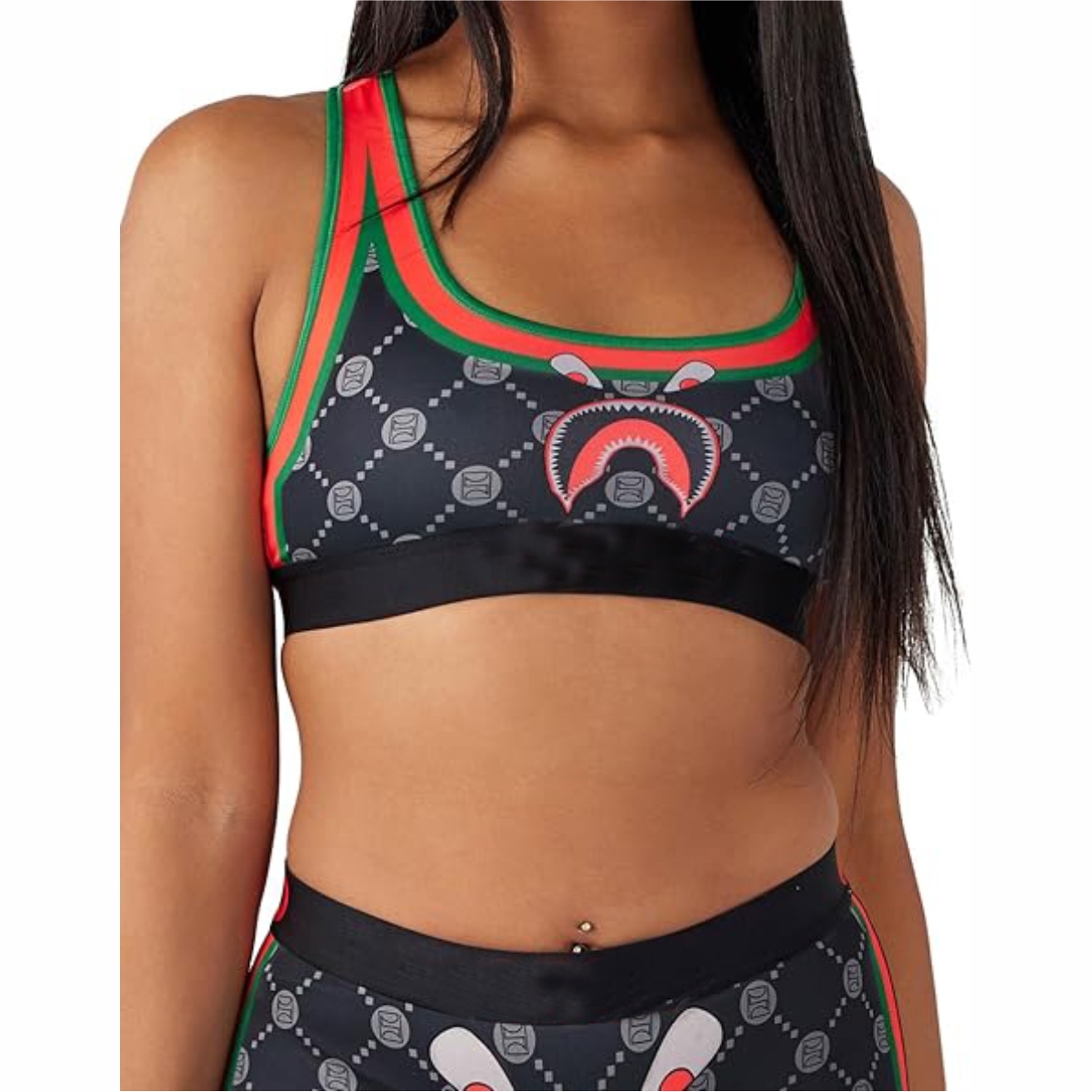 Custom Designed Women's Fitness Yoga 2-Piece Set Breathable Lightweight Elastic Waist Sports Bra Shorts Logo Front Quick Dry