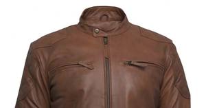 Chaquetas de Cuero Casuales para Hombre, Chaqueta de Cuero 100% Genuino, Chaquetas de Moda de Cuero Desgastado, Chaqueta para Hombre - Product Image 5