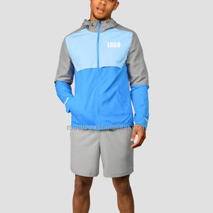 Hermoso estilo Conjuntos personalizados para hombres Ropa de calle ligera Chándal de nailon Conjunto de pantalones cortos cortavientos para hombres - Product Image 1