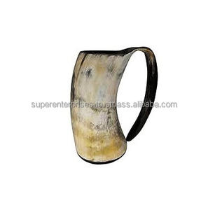Tasse en corne de conception naturelle, finition polie à la main, Unique pour boire de la bière, décor intérieur, matériau Unique, tasse à boire - Product Image 3