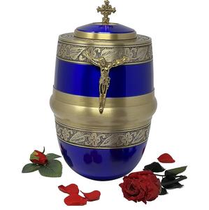 Nuevo tarro de cenizas para adultos hecho a mano para suministros funerarios, urnas de latón de cremación de nuevo estilo en urnas de cremación nuevas con acabado antiguo - Product Image 3