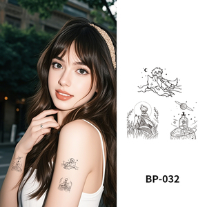 Tout nouvel autocollant de tatouage temporaire coloré sans eau de petite taille - Product Image 3