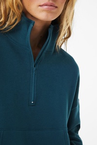 Bella + Canvas Ladies 'Sponge Fleece Half-Zip Pullover Sudadera Altantic mujer letra impresa, suelta Mujer media cremallera Sudadera con capucha - Product Image 2