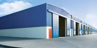Almacén prefabricado con marco de acero, almacén de tienda industrial galpon con panel aislado estructuralmente