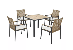 WS535 | 5-Piece Wicker Dining <b>Set</b> - Product Image 2