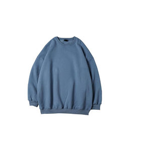 Pulls surdimensionnés en coton à col rond pour hommes sweats à capuche unisexe à épaules tombantes vente en gros - Product Image 6