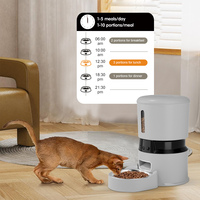 Distributeur automatique intelligent pour animaux de compagnie OEM 4L ABS, grand distributeur avec minuterie, Wifi, application Tuya, fournitures pour animaux de compagnie
