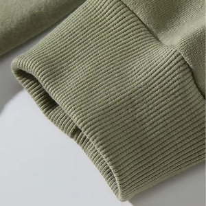 Sweat à capuche surdimensionné pour homme de haute qualité personnalisé en coton mélangé avec blocs de couleur unie, basiques streetwear pour l'hiver - Product Image 5