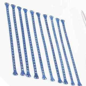 Juego de Implantes Veterinarios de Placa Maleable Cortable con Cabeza Doble en T de 1.5mm, 10 Piezas, Acero Inoxidable de Grado Quirúrgico de Alta Calidad - Product Image 2