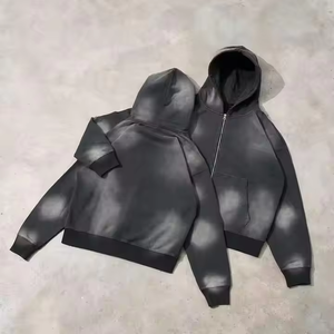 Survêtements coupe-vent zippés deux pièces en coton respirant de qualité supérieure pour hommes logo personnalisé OEM saison d'hiver style strass - Product Image 2