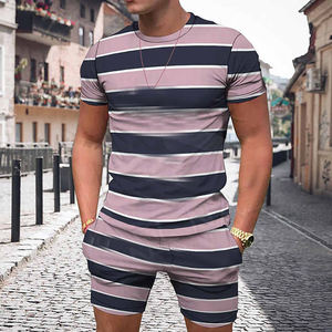 Conjunto de Camiseta y Pantalones Cortos de Algodón Casual para Hombre, Estilo Urbano, Alta Calidad, Cómodo, Elegante, Transpirable, Atuendo de Verano a la Moda - Product Image 6
