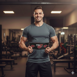 Cinturón de Piel Rexfit para Entrenamiento de Fuerza, Levantamiento de Pesas y Potencia en el Gimnasio - Product Image 3