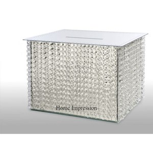 Caja de tarjetas de regalo de boda acrílicas hechas a mano, diseño llamativo, artes y manualidades creativas modernas, suministros - Product Image 1