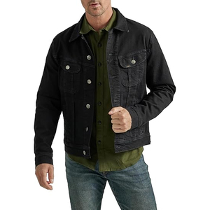 Veste en jean vintage surdimensionnée pour hommes Manteau en jean bleu personnalisé Streetwear à la mode Veste en jean Vente en gros pour les marques - Product Image 1
