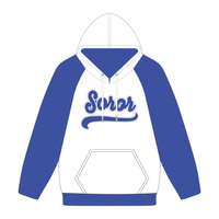 Sweat à capuche à manches raglan blanc Zeta Phi Beta Soror, inspiré des fondateurs de 1920, sororité grecque, femme d'honneur supérieure, vêtements haut de gamme