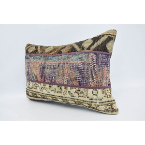 Tapete Decorativo Bohemio Multicolor de Lana Kantha de 16x24, Vintage, Bordado, con Estampado Floral, Tejido, Antideslizante y Ecológico - Product Image 4