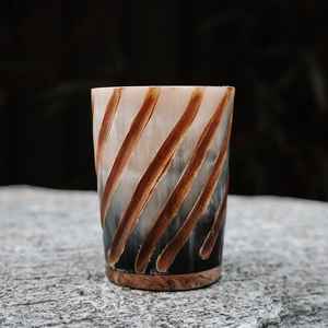 Vaso Vikingo de Cuerno de Buey para Cerveza, Hidromiel, Vino y Café, Vasos de Buey de faizacraft - Product Image 3