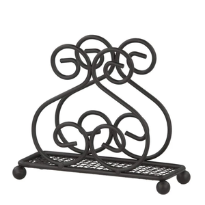 Porte-serviettes élégant pour la maison, hôtel, Restaurant, ustensiles de Table, décor moderne, porte-mouchoirs en métal, boîtes à mouchoirs de couleur noire, dessus de Table - Product Image 4