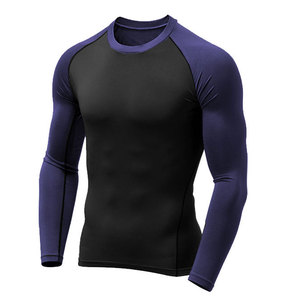 เสื้อรัดกล้ามเนื้อแขนยาว MMA JJ เสื้อออกกำลังกายระบายได้ตามต้องการ - Product Image 4