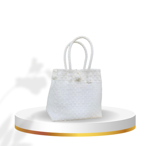 กระเป๋าถือพลาสติกรีไซเคิลสำหรับผู้หญิงสำหรับผู้ใหญ่ดีไซน์ทอแบบมีสไตล์เป็นมิตรกับสิ่งแวดล้อม - Product Image 1