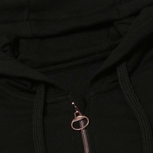 Sweat-shirts à capuche pour femmes en coton 100% avec logo personnalisé OEM, style streetwear, respirants, séchage rapide, haute qualité, vêtements d'automne et d'hiver - Product Image 5
