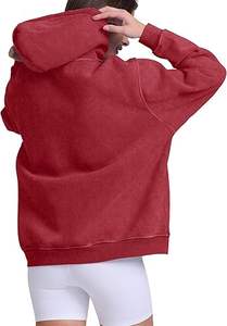 Sudaderas con capucha de lavado ácido informales para hombre, ropa de invierno, sudaderas con capucha de lavado ácido informales de Color sólido, ropa de moda, sudaderas con capucha de lavado ácido ajustadas para hombre - Product Image 2