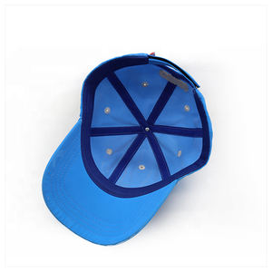 Vente en gros 100% coton non structuré papa chapeau broderie 6 panneaux couleur bleue réglable Baseball papa chapeau casquettes pour hommes - Product Image 3