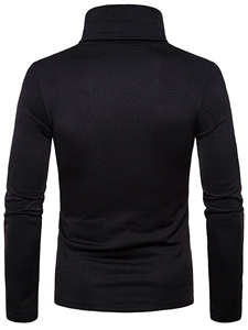 Suéter de cuello alto de invierno para hombre, suéter 100% de algodón suave y ligero a la moda, elegante, cómodo - Product Image 6