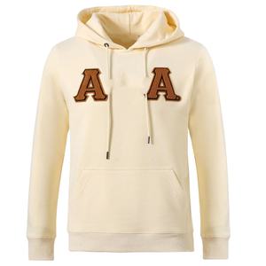 Sweat à capuche personnalisé en molleton Alpha Gold Letter, 100% coton tricoté, logo universitaire, fraternité, anti-rétrécissement, 340g, taille homme plus - Product Image 1