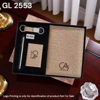 Ensemble de cadeaux d'affaires promotionnels, carnet, stylo, porte-clés, porte-cartes, logo personnalisé, cadeaux d'entreprise