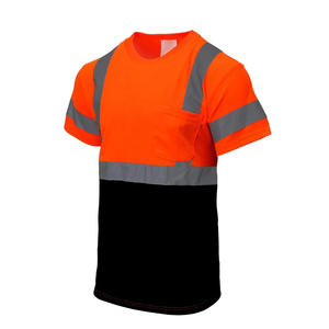 Chemises haute visibilité conçues sur mesure Vêtements de travail respirants pour les travailleurs de la construction avec haute visibilité T-shirts - Product Image 1