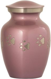 Recuerdo pequeñas urnas de cremación tendencia plata Pawprint banda mascota cremación urna gato y perro entierro ceniza pantalla Persoanalized urnas - Product Image 3