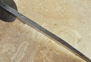 Personalizable DIY supervivencia caza Bowie cuchillo hecho a mano de acero de Damasco con mango resucitado vaina soporte OEM - Product Image 4