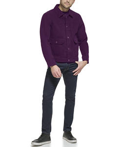 Vêtements d'extérieur à manches longues décontracté moto toile hommes léger chemise veste col montant YouthWashed veste chemise - Product Image 3