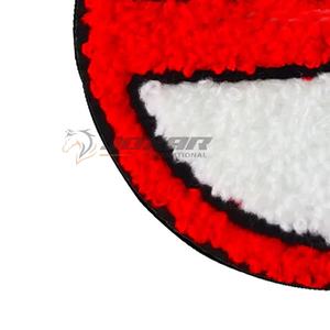Nuevos mejores parches bordados de chenilla Logotipo personalizado Diseño 3D de alta calidad para ropa Sombreros Bolsos-Forma de corazón Tamaños de colores personalizados - Product Image 5