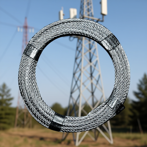 Câbles de tirage en acier galvanisé, câble métallique 3,0-4,0 mm, longueur 10 m, 6 x 7 + 1 FE, revêtement plastique, résistance minimale à la rupture 5,28 KN - Product Image 3