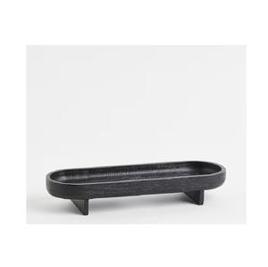 Plateau en bois classique pour bureau à domicile Accent rustique naturel pour servir des collations boissons ou un décor de table - Product Image 2