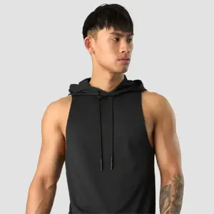 OEM manufactured Men's Athletic Hooded Tank Top - Lightweight and Breathable, Ideal for Gym and Outdoor Workouts