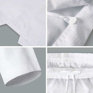 ชุดยูนิฟอร์มเทควันโดราคาถูก รับทำโลโก้ ทนทาน ระบายอากาศดี ตำแหน่งโลโก้ด้านหน้า ขายส่ง - Product Image 3